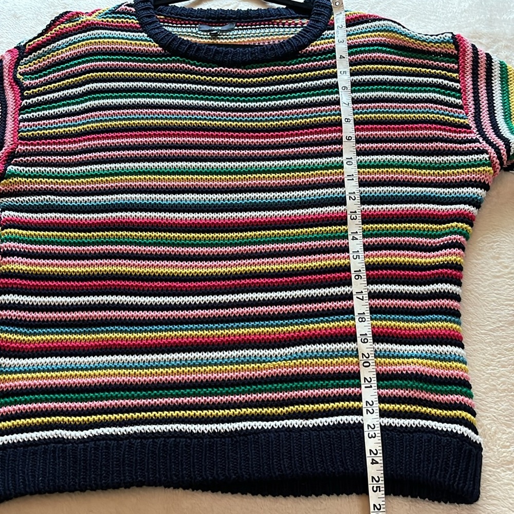 Fate - woman M, cotton blend striped oversized slouchy sweater, bright warm fun - Picture 11 of 11